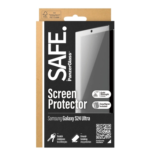 Стъклен Протектор SAFE за Samsung S24 Ultra, Ultra-Wide Fit