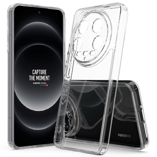 Удароустойчив калъф Acrylic за Xiaomi 14 Ultra, Прозрачен