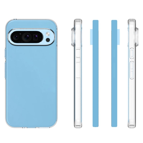 Силиконов калъф за Google Pixel 9 / Pixel 9 Pro, Прозрачен