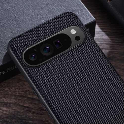 Силиконов калъф Nylon Coated за Google Pixel 9 / Pixel 9 Pro, Черен