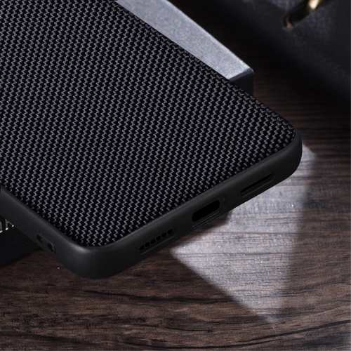 Силиконов калъф Nylon Coated за Google Pixel 9 / Pixel 9 Pro, Черен