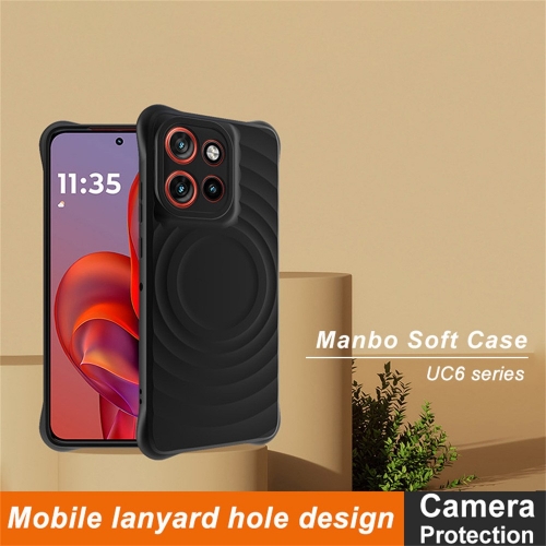 Силконов калъф Matt IMAK UC-6 за Motorola Edge 50 Neo 5G, Черен