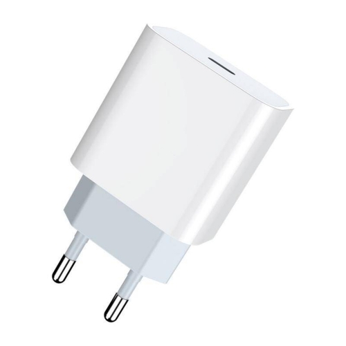 Мрежово Зарядно 220V Prestico F8A, USB-C, 20W, PD, Бял