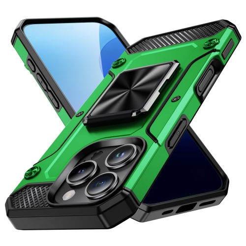Удароустойчив калъф Military Grade Anti-Drop за iPhone 16 Pro, Зелен