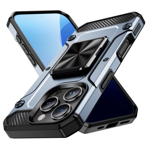 Удароустойчив калъф Military Grade Anti-Drop за iPhone 16 Pro, Сив