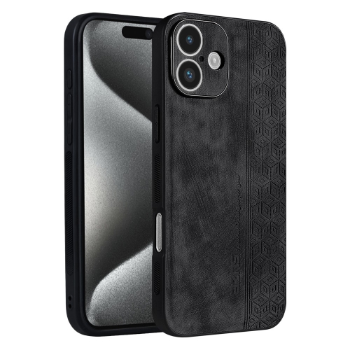 Удароустойчив калъф AZNS за iPhone 16, Черен