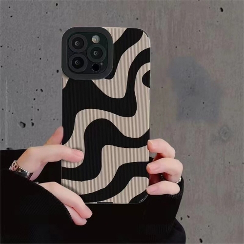 Силиконов калъф Zebra Stripe за iPhone 16 Pro, Зебра