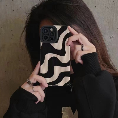 Силиконов калъф Zebra Stripe за iPhone 16 Pro, Зебра