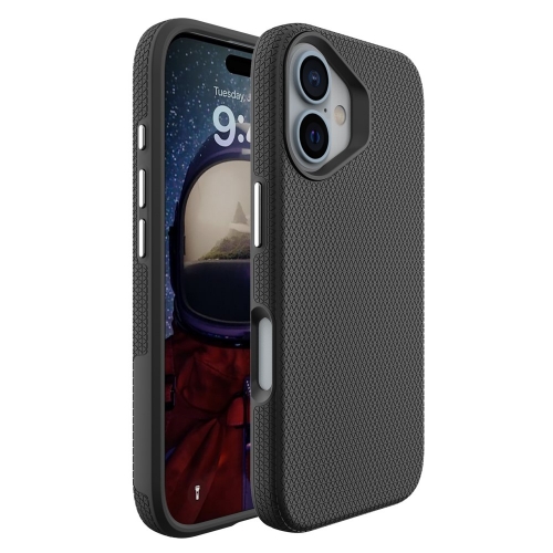 Удароустойчив калъф Liquid Air MagSF за iPhone 16 Plus, Черен