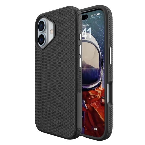Удароустойчив калъф Liquid Air MagSF за iPhone 16, Черен