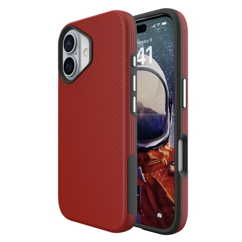 Удароустойчив калъф Liquid Air MagSF за iPhone 16, Червен