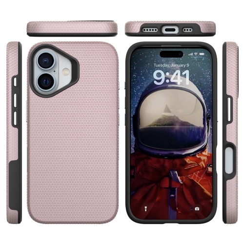Удароустойчив калъф Liquid Air MagSF за iPhone 16, Розов