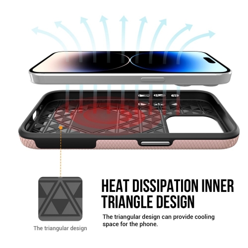 Удароустойчив калъф Liquid Air MagSF за iPhone 16 Pro, Розов