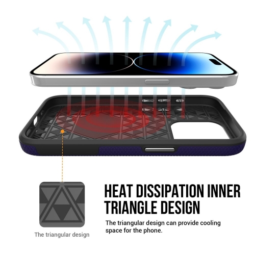 Удароустойчив калъф Liquid Air MagSF за iPhone 16 Pro Max, Лилав