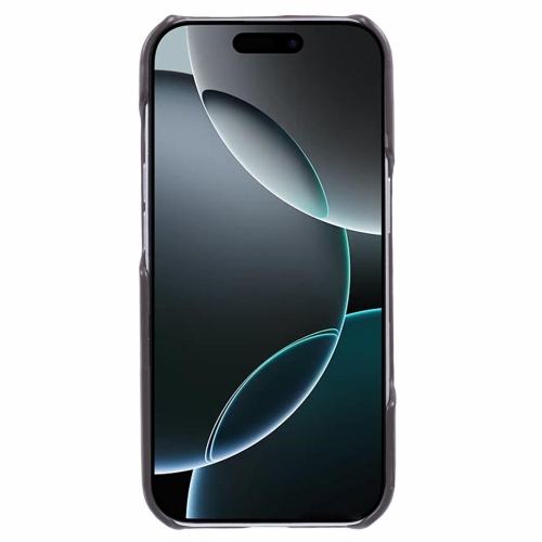 Удароустойчив калъф Leather Touch MagSF за iPhone 16 Pro, Сив