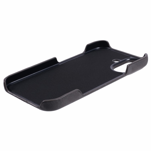 Удароустойчив калъф Leather Touch MagSF за iPhone 16, Сив