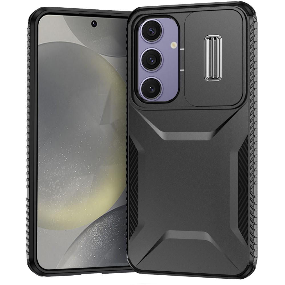 Удароустойчив калъф CamShield Non-slip за Samsung Galaxy S24 FE, Черен