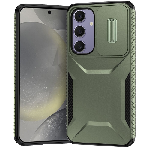 Удароустойчив калъф CamShield Non-slip за Samsung Galaxy S24 FE, Зелен