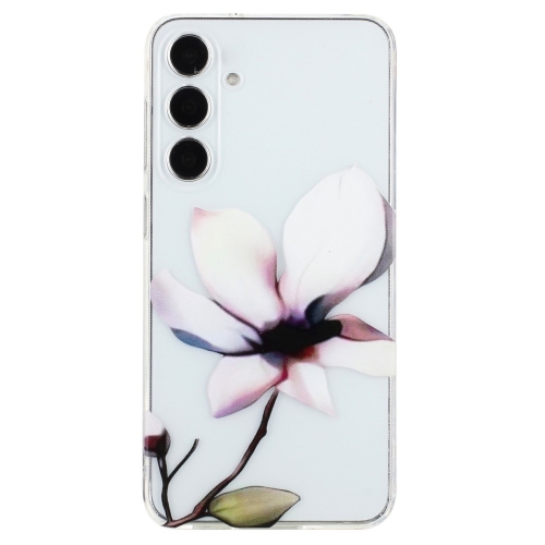 Силиконов калъф за Samsung Galaxy S24 FE, Бели цветя