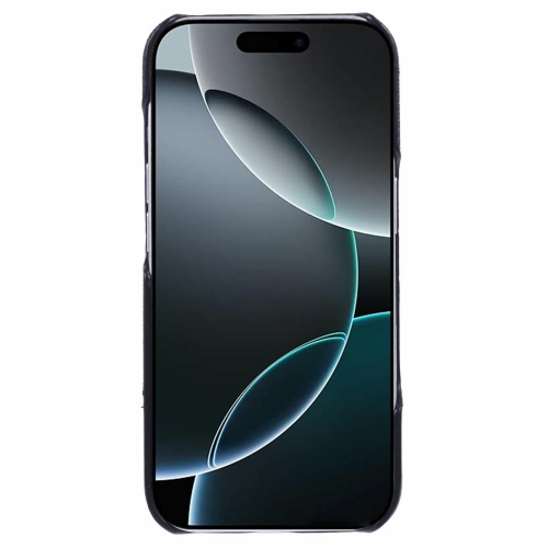 Удароустойчив калъф Lesther Splicing за iPhone 16 Pro Max, Черен