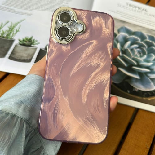 Удароустойчив калъф Silk Pattern за iPhone 16, Розов