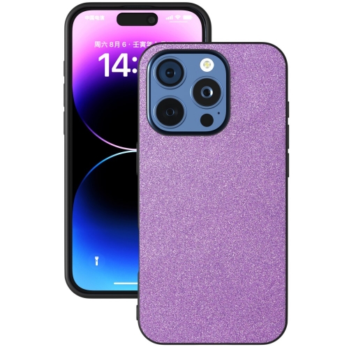 Удароустойчив гръб Glitter Design за iPhone 16 Pro, Лилав