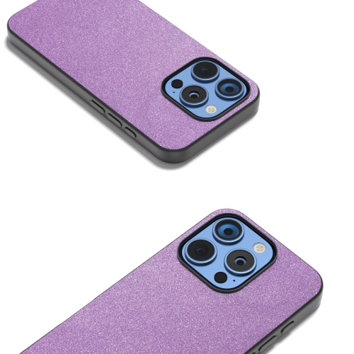 Удароустойчив гръб Glitter Design за iPhone 16 Pro, Лилав