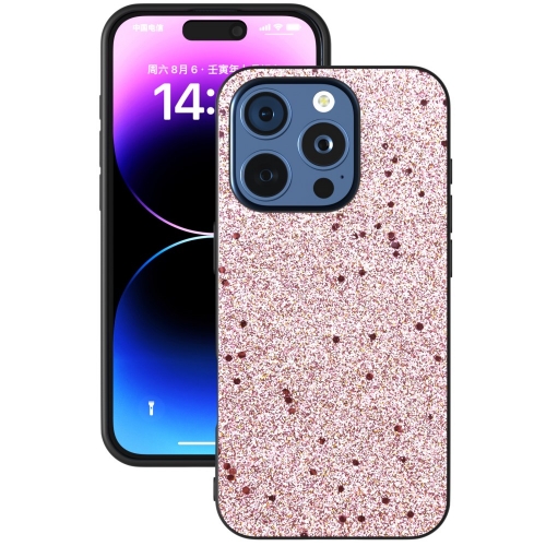 Удароустойчив гръб Glitter Design за iPhone 16 Pro, Розов