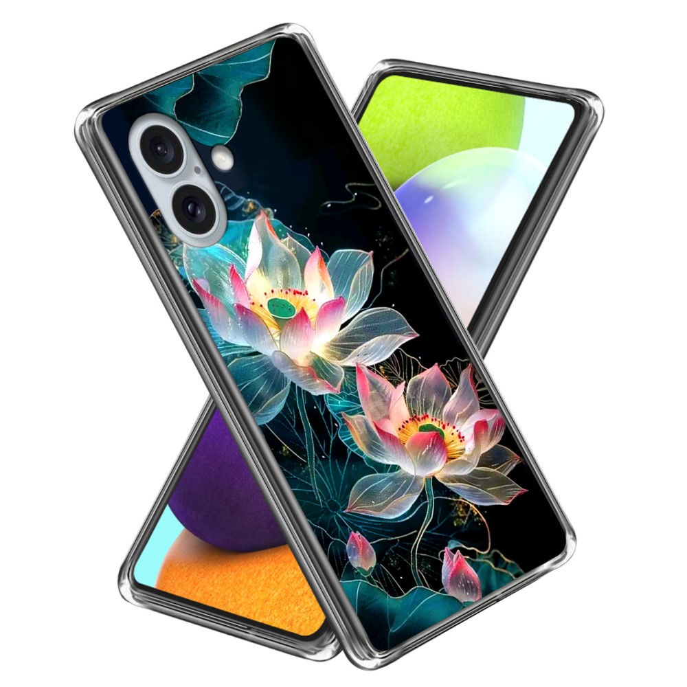 Силиконов калъф за iPhone 16, Цветя