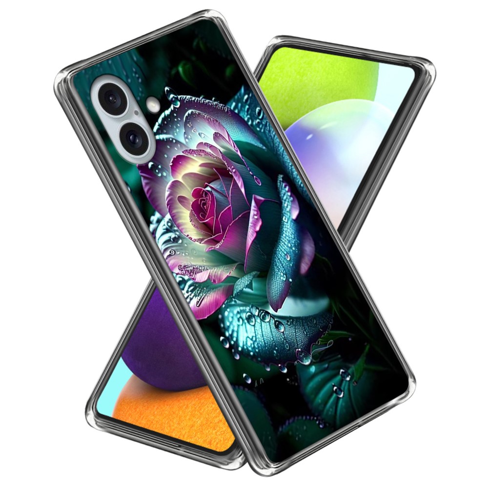 Силиконов калъф за iPhone 16 Plus, Роза