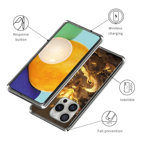 Силиконов калъф за iPhone 16 Pro, Дракон