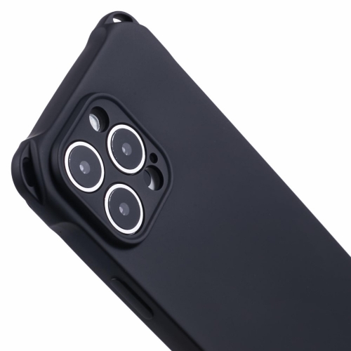 Силиконов калъф Corners Fall за iPhone 16 Pro, Черен