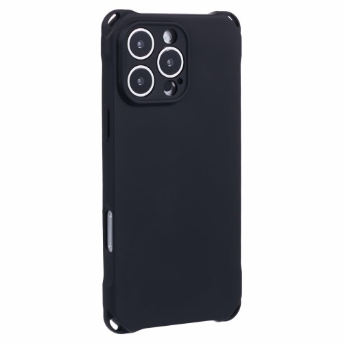 Силиконов калъф Corners Fall за iPhone 16 Pro Max, Черен