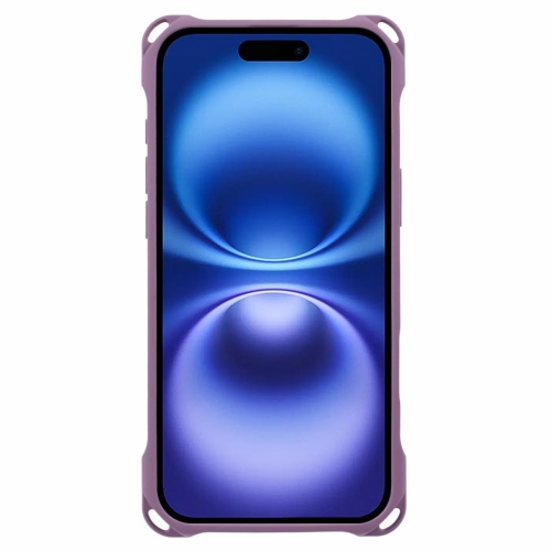 Силиконов калъф Corners Fall за iPhone 16, Лилав
