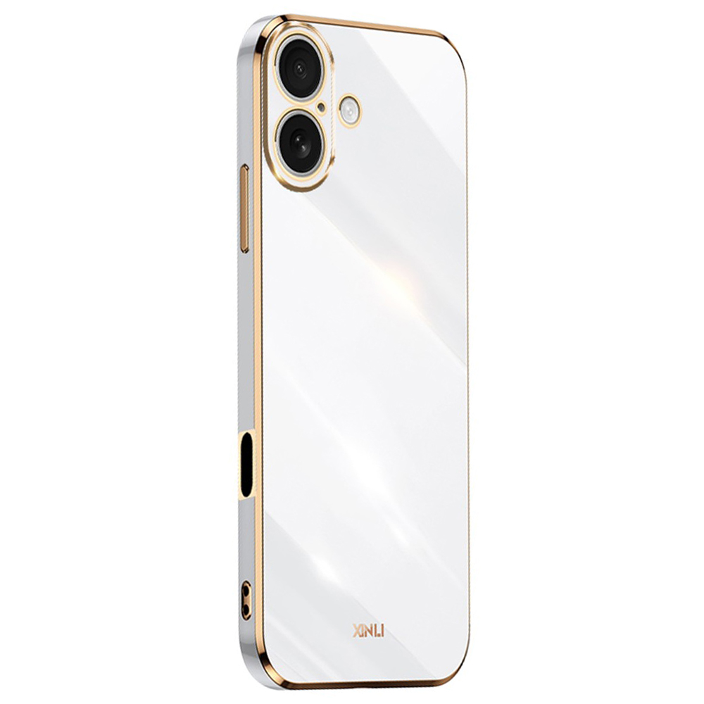 Силиконов калъф XINLI за XINLI за iPhone 16, Бял