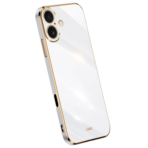 Силиконов калъф XINLI за XINLI за iPhone 16, Бял
