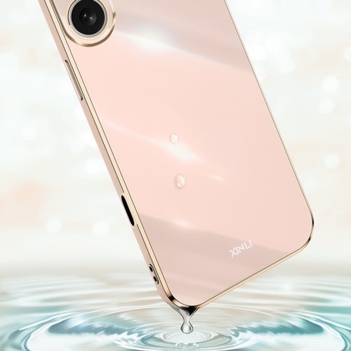 Силиконов калъф XINLI за iPhone 16, Розов
