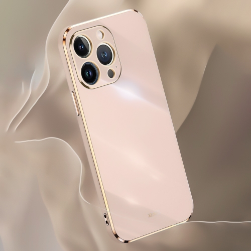 Силиконов калъф XINLI за iPhone 16 Pro, Розов
