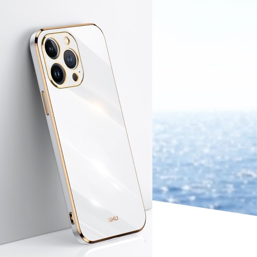 Силиконов калъф XINLI за iPhone 16 Pro, Бял