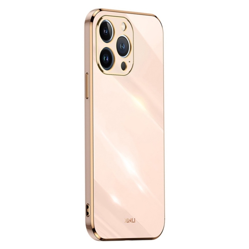 Силиконов калъф XINLI за iPhone 16 Pro Max, Розов