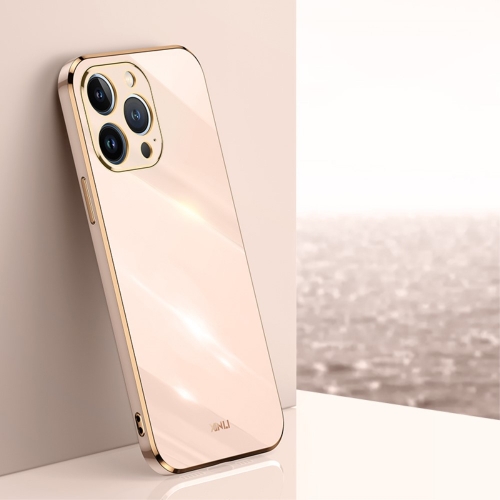 Силиконов калъф XINLI за iPhone 16 Pro Max, Розов