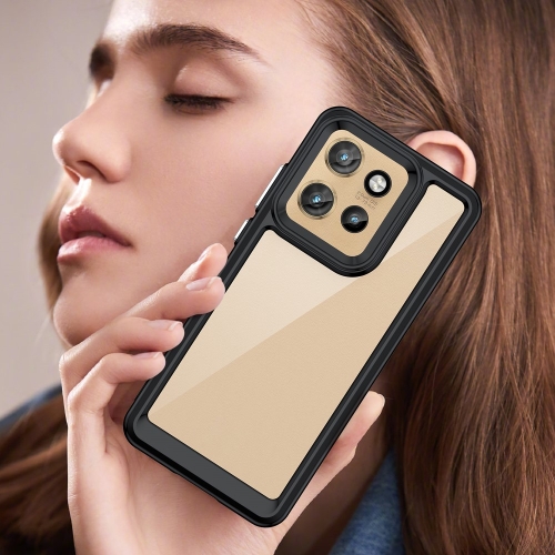 Удароустойчив калъф Acrylic за Motorola Edge 50 Neo 5G, Черен