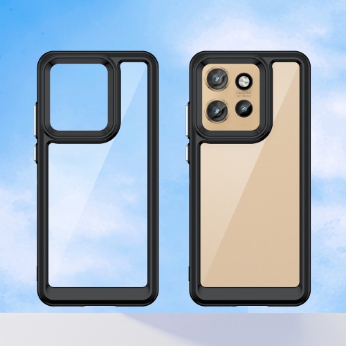 Удароустойчив калъф Acrylic за Motorola Edge 50 Neo 5G, Черен