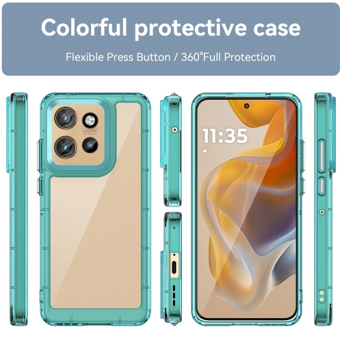 Удароустойчив калъф Acrylic за Motorola Edge 50 Neo 5G, Син