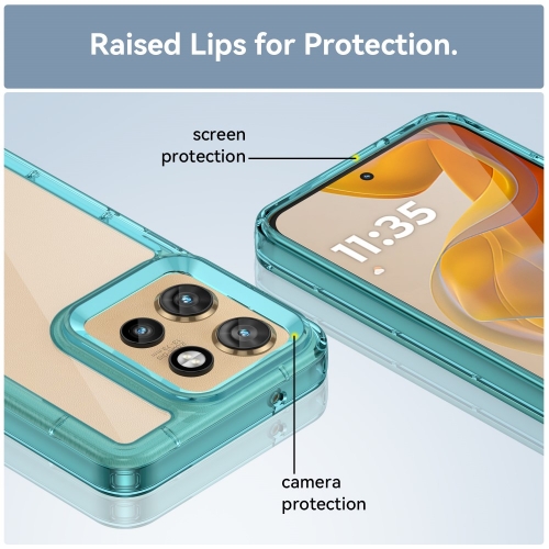 Удароустойчив калъф Acrylic за Motorola Edge 50 Neo 5G, Син