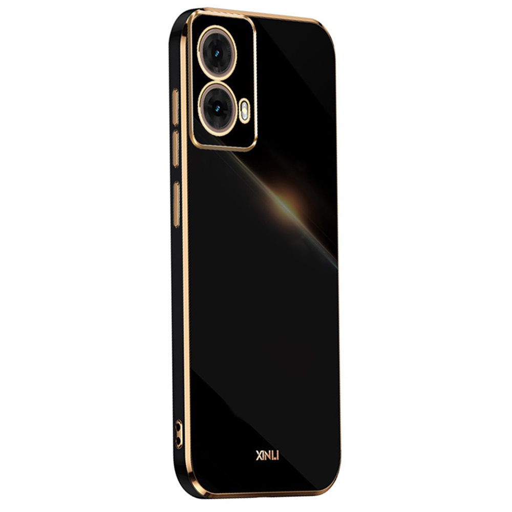 Силиконов калъф XINLI за Motorola Moto G85 5G, Черен