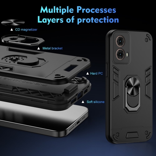 Удароустойчив Калъф Hybrid Cover за Motorola Moto G85 5G, Черен