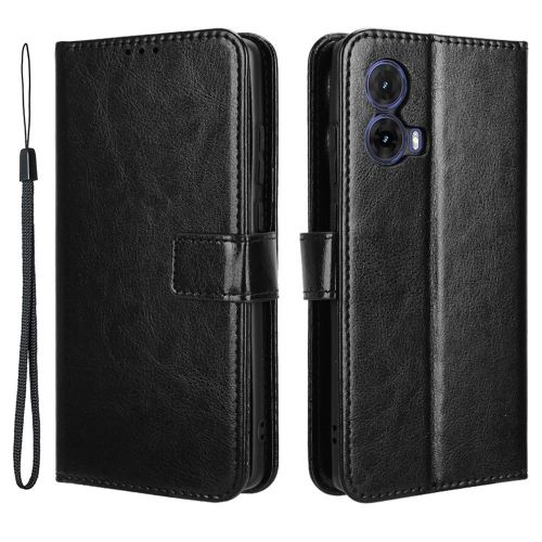 Калъф Тефтер Crazy Horse за Motorola Moto G85 5G, Черен