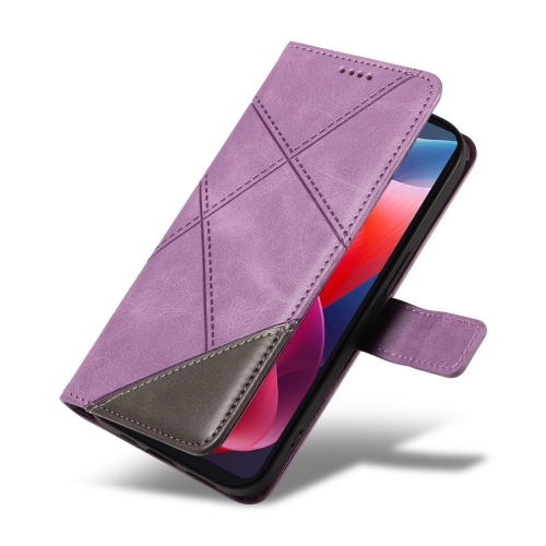 Калъф Тефтер Geometric Line за Motorola Moto G24 / G04 / E14 4G, Лилав