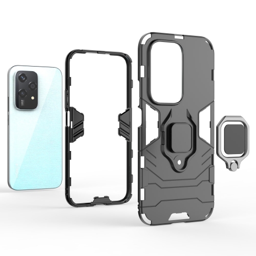 Удароустойчив Калъф Kickstand Ring за Honor 200 Lite, Черен